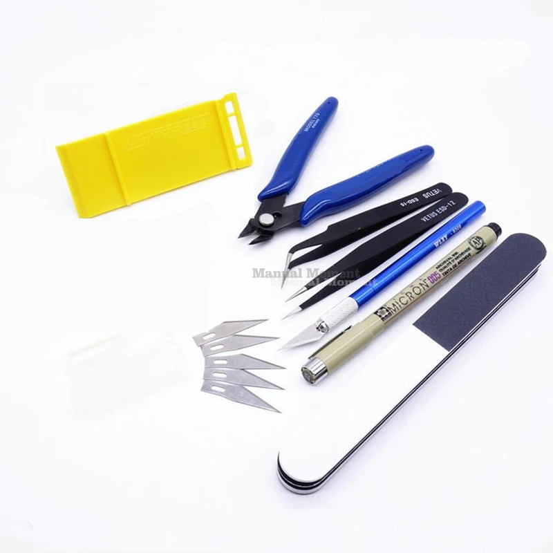  Upgrade Tools COMBO Scale Military Gundam Assembly Model Tool Kits Electric Grinding Machine Storag