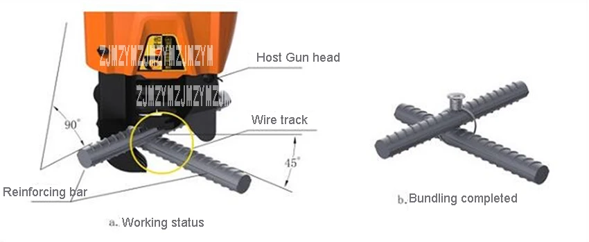 Новая ZKZ-30 автоматическая машина для связывания арматуры ручная электрическая интеллектуальная машина для связывания арматуры 8-26 мм 11 в