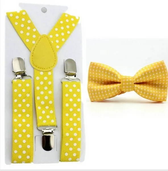 Toddler Polka Dot Bow Tie & Suspender Setbow tie suspender set