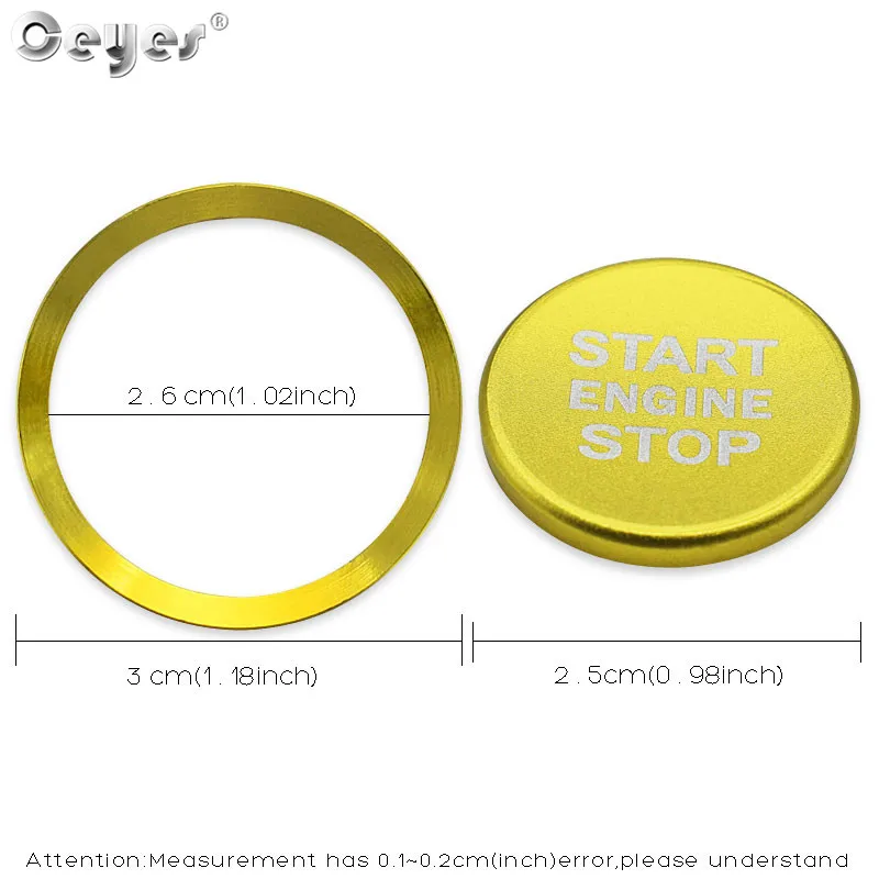 Car Start Engine Button Ring for VOLKSWAGEN (25)