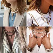 Dvacaman, многослойные бусы, цепочка, колье, наборы, женское богемное Макси ювелирное изделие, аксессуары, металлическое массивное ожерелье и подвески