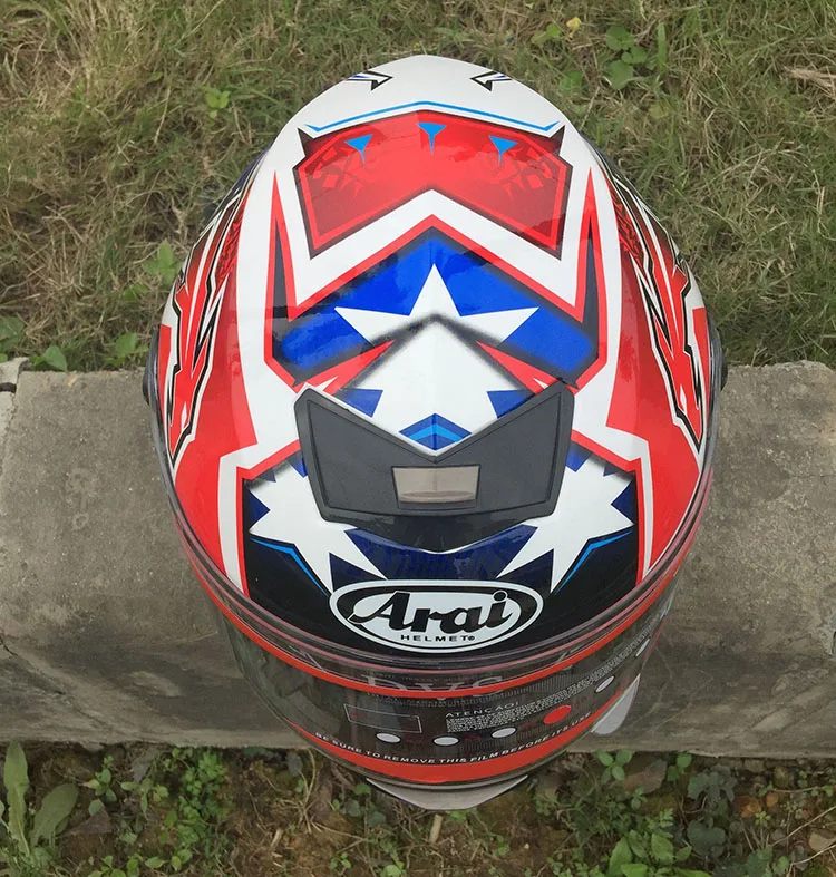 Защитные двойные очки Полный лицевой шлем мотоциклетный шлем с внутренним солнцезащитным козырьком гоночный шлем Capacete