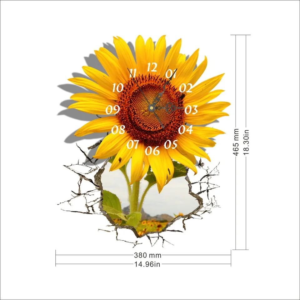 3D модные настенные часы самоклеющиеся Стикеры высокое качество движение без звука Декор для дома часы/DIY Фреска для спальня гостиная - Цвет: 001