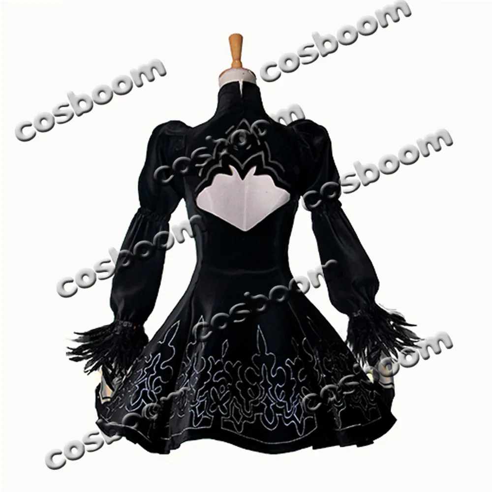 COSBOOM NieR: Automata 2B Косплей Костюм Хэллоуин женский йорха № 2 тип-b маскарадный костюм на заказ