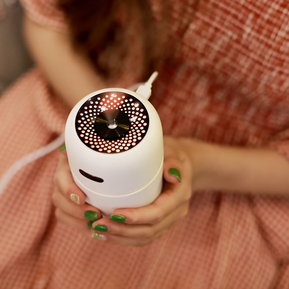 USB Cute I Air Humidifier Multifunctional Home Car Desktop Humidifier 200ML Colorful Light Diffuser
