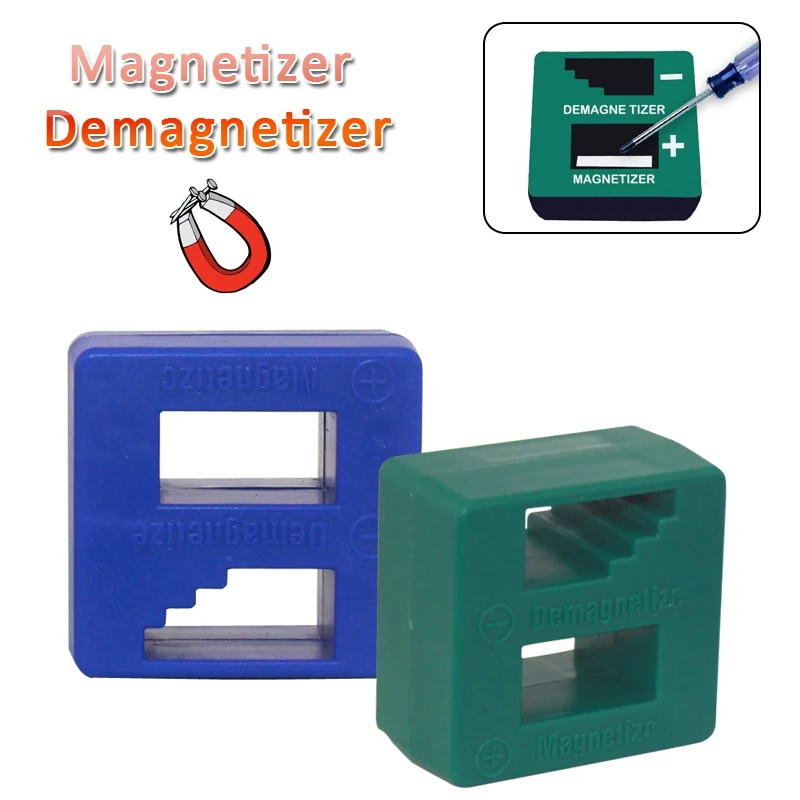 

DSPIAE Blue Green Magnetizer Demagnetizer For Screwdriver Tips Screw Bits Magnetic Pick Up Tool Screwdriver High Quality 1Pcs