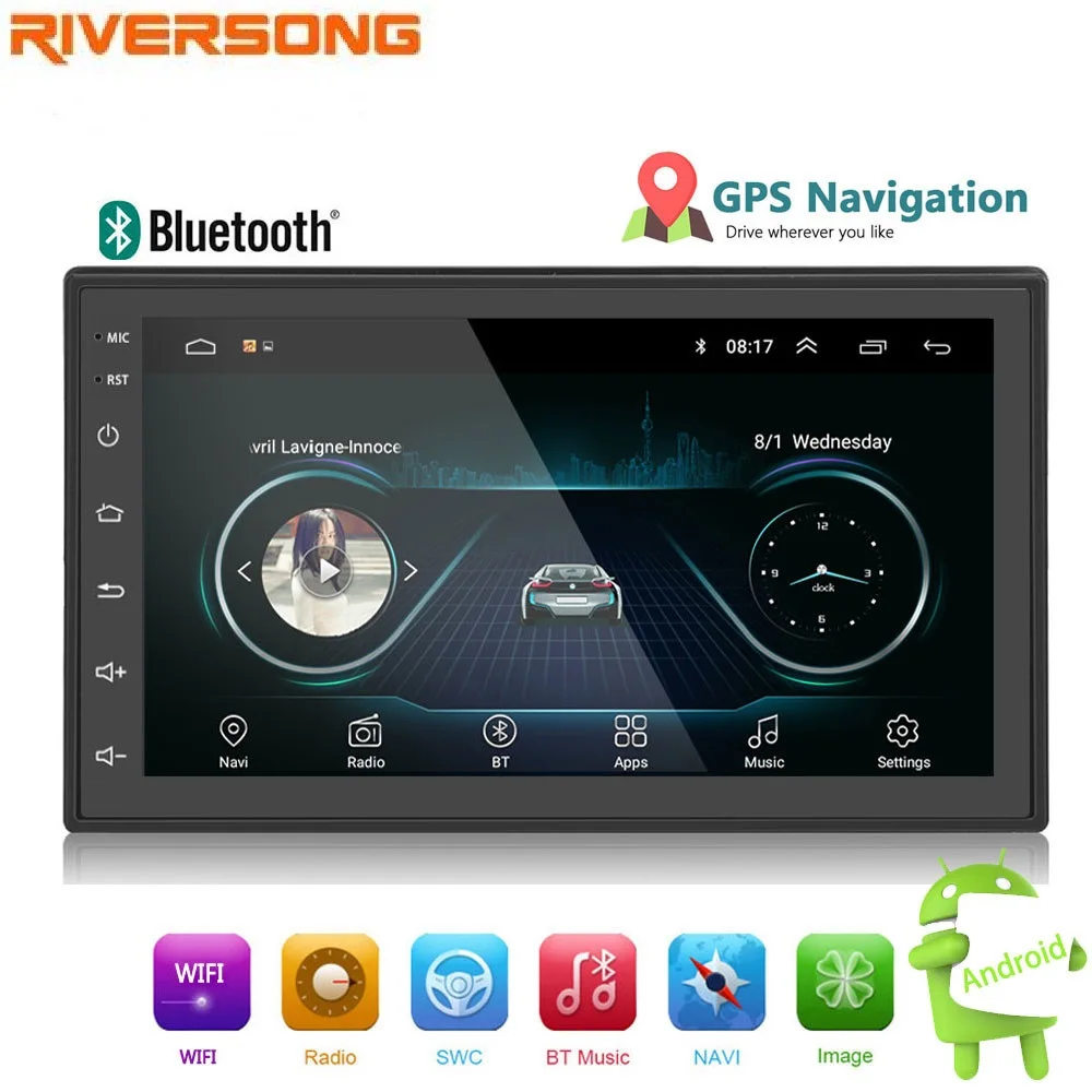 

2din Car Radio Android Multimedia Player Autoradio 2 Din 7'' Touch screen GPS Bluetooth FM WIFI auto audio player Stereo 1080