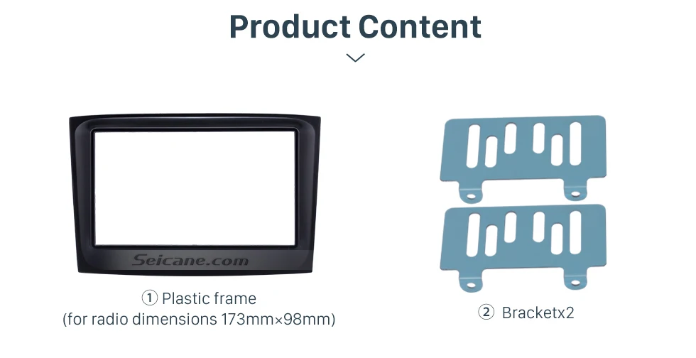 Seicane двойной Din автомобиля стерео фасции крышка комплект Indash крепление и установка рамка набор для Fiat Doblo Opel Combo аудио 2 Din крышка