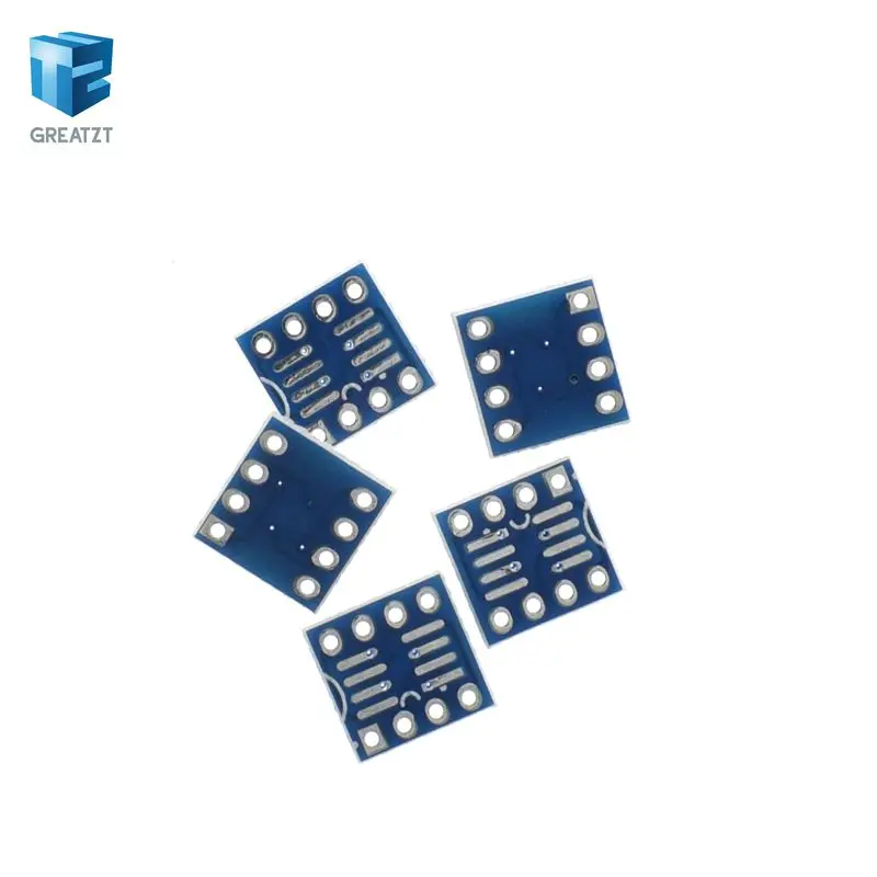 

10PCS SOP8 SO8 SOIC8 TO DIP8 Interposer board pcb Board Adapter Plate New