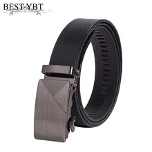 Best YBT Men Belt Imitation leather Alloy Automatic buckle Belt Business affairs Simple Fashion Casual Hot Selling Belt