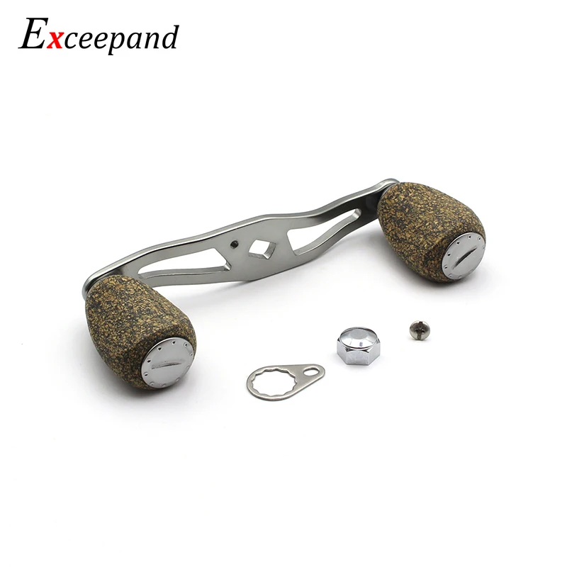 

Exceepand Rubber Cork Knob Gunsmoke Handle Fishing Reel Handle for Abu Garcia Daiwa Saltwater Baitcasting Reel Grip