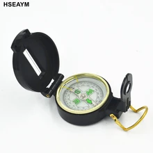 HSEAYM компас высококачественный подарок автомобиль Кемпинг Пешие Прогулки направляющий портативный ручной черный компас