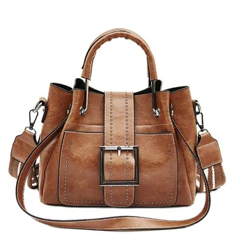 

Vintage Women Shoulder Bag Female Luxury Brand Totes Messenger Shopping All-Purpose PU Leather Big Bag Dames Crossbody Handbag