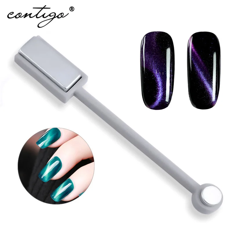 CONTIGO Nails Магнитный двухсторонний гель для ногтей кошачий глаз Магнитная палочка инструмент для ногтей 3D усовершенствовусовершенствованная версия маникюрные инструменты