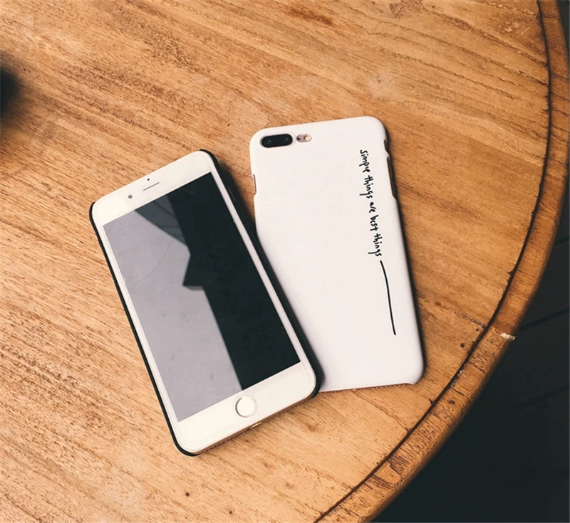 Черный, белый чехол для телефона s для iphone 7, чехол с надписью, простые вещи, лучшие вещи, чехол для iphone 7 Plus, 6, 6 S, 8 Plus, X