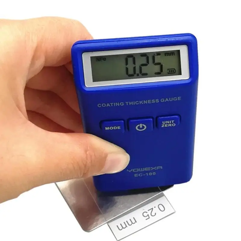 

EC-100 Digital LCD Coating Thickness Gauge Car Auto Paint Thickness Measurement mm/mil/um Auto Car Paint Thickness Meter NEW