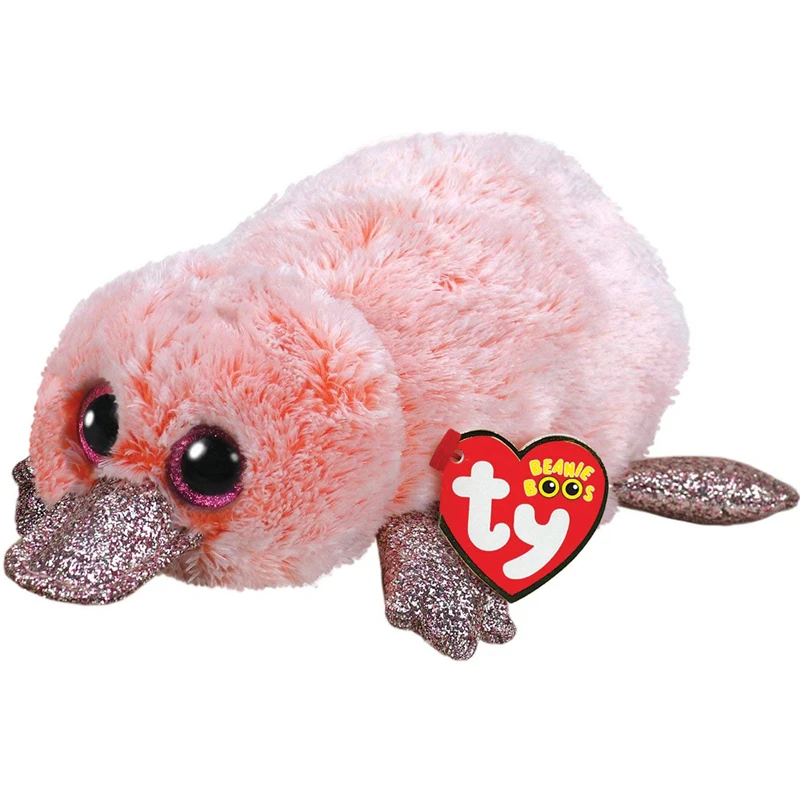 

Ty Beanie Boos Wilma Pink Platypus Plush Doll Toys for Girl 6" 15cm
