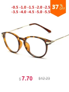 1,0~-6,0 покрытие готовой близорукости очки с градусом женщины мужчины короткие-очки для коррекции зрения рамка с диоптриями Прицельный рецепт