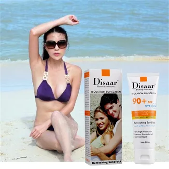 

DISAAR Isolation Sunscreen Foundation Makeup Primer 2 In 1 Base Maquiagem Make Up Perfect Cover Corrector Nude Cosmetics 80ml