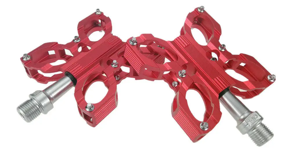 butterfly Aluminum MTB Mountain Road Bike 3 Bearings Pedals flat Platform Pedal