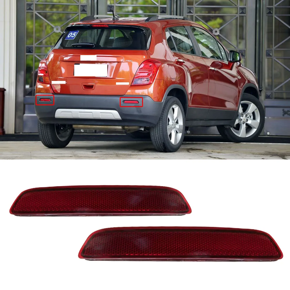 

CAPQX 1pcs For Chevrolet Trax 2014 2015 2016 Rear Bumper Brake Light Reflector Fog Light Parking Lamp Stop Warning light