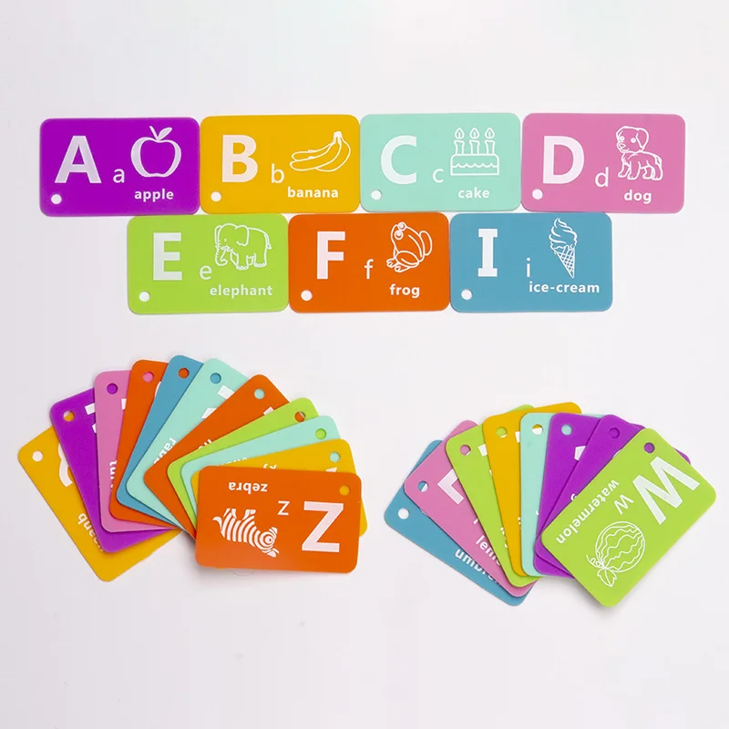 

Qshare Baby Silicone Letter Magnetics Alphabet Card Gutta Percha Abecedarian English Math learning Card Children Early Education