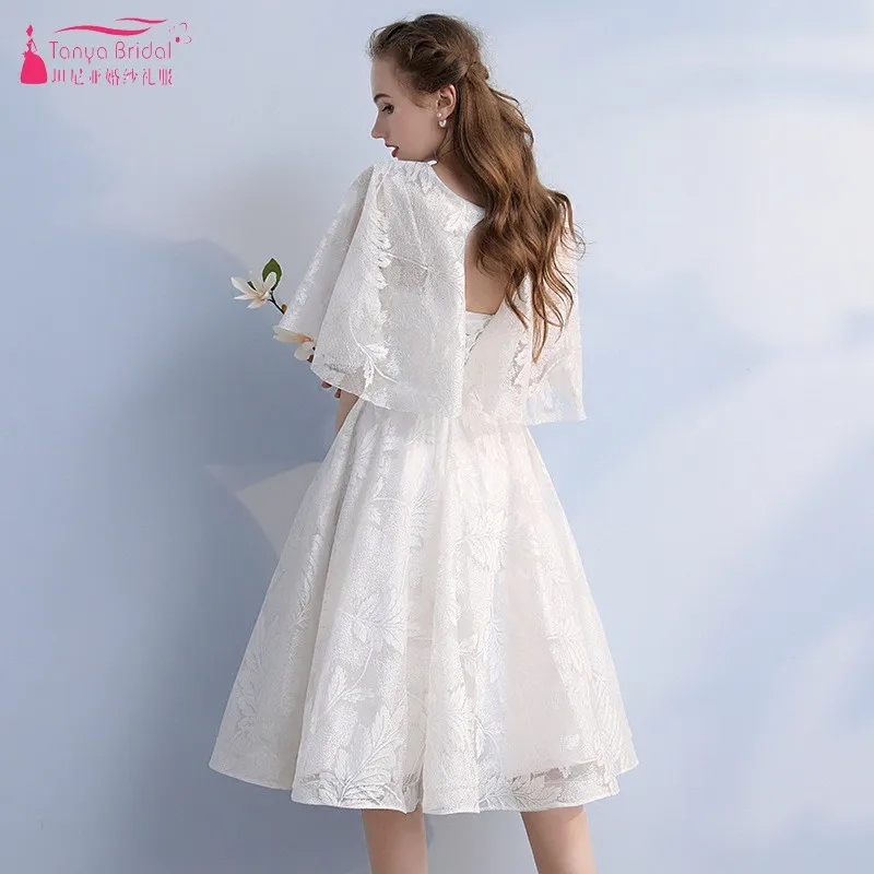 Таня новые дешевые совок сексуальные короткие платья для выпускного вечера белые кружевные вечерние платья выпускное платье подростковые платья DQG855