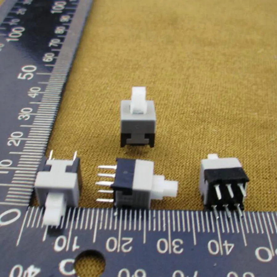 Buy 100PCS /LOT 8.5X8.5MM self locking switch DIP 6Pin