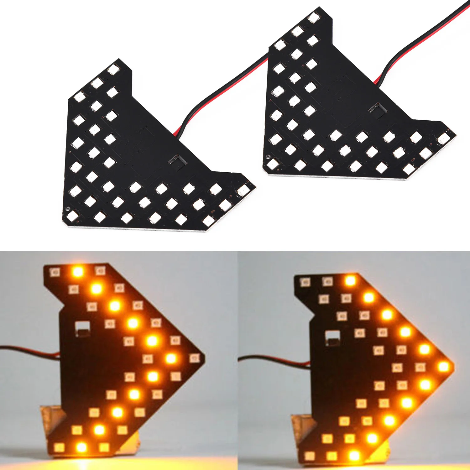Светодиодный 33SMD желтый автомобиль зеркало заднего вида лампа стрелка рулевое управление светильник ing грузовик светильник системы аксессуары для укладки