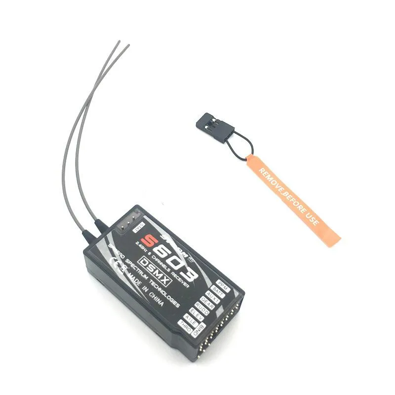

2 sets 6CH 2.4GHZ DSMX S603 Receiver Support DX6i JR DX7 PPM Quadcopter (Replace AR6210)