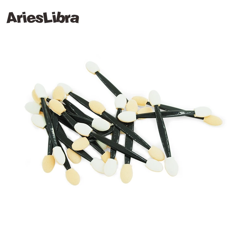 

AriesLibra 20pcs Mirror Powder Brush for Nail Glitter Chrome Nail Mirror Powder Nail Art Tool Double-sided Sponge Held Brush