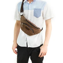 JOYIR Мужская поясная сумка кожаная винтажная поясная сумка через плечо сумки из натуральной кожи Мужская нагрудная сумка кожаные сумки для мужчин