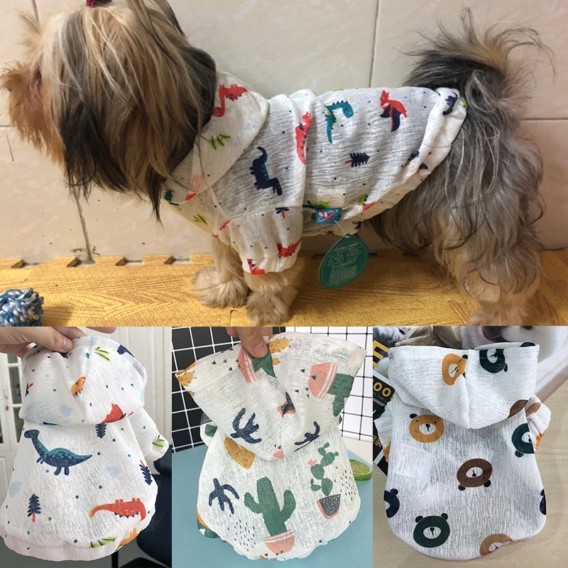 

10 Color Pet Dog Sunscreen Clothes Summer Sun Protection Clothing for Small Dogs Chihuahua Shirts Breathable Puppy Cat Hoodies