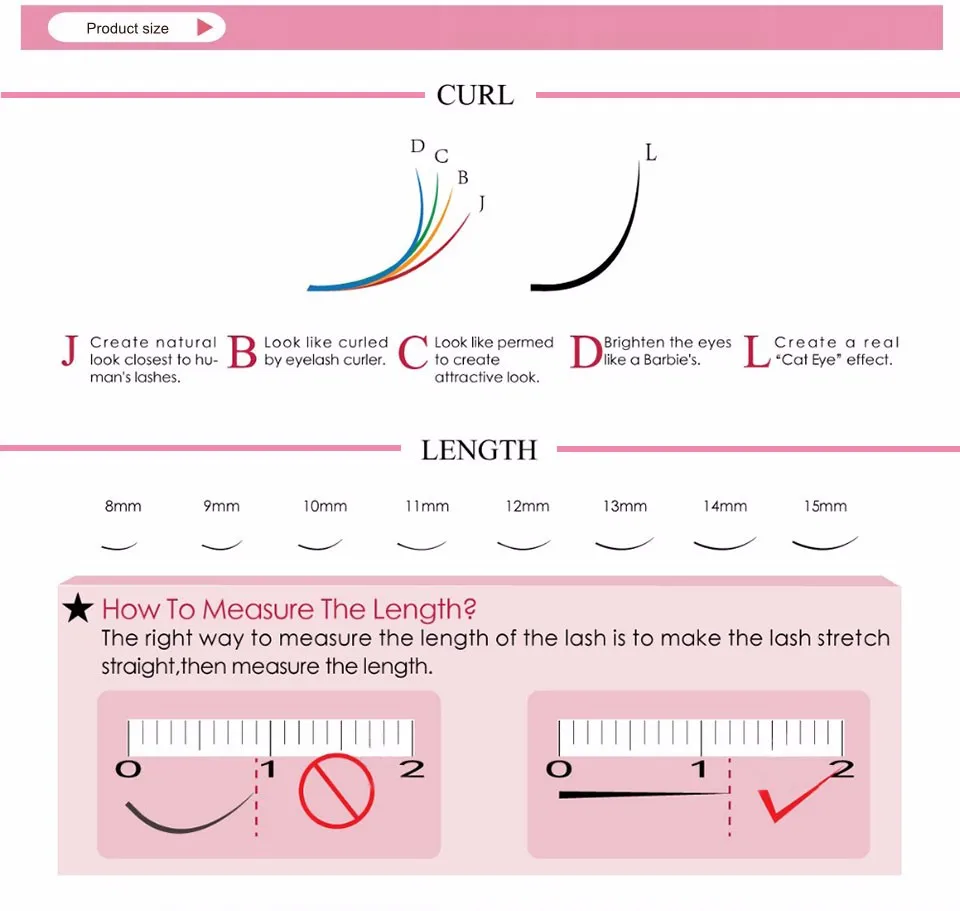 12 линий поднос все размеры Curl B C D 6-14 мм индивидуальное наращивание ресниц искусственные накладные ресницы норковые ресницы