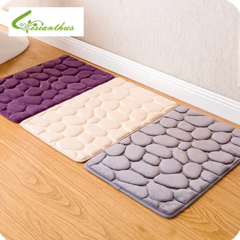 

Hot Sale Simple 3D Cobblestone Doormats Home Entrance Hall Door Mats Bedroom Bathroom Kitchen Living Room Anti-skid Carpet