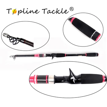 

TopLine Tackle telescopic fishing rod with reel carbon fiber with combo pole stream spining feeder set rod fish rods