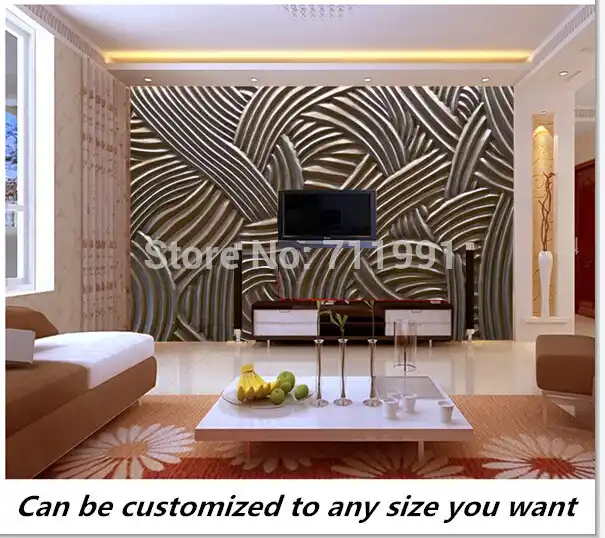 Envio Gratis Personalizado 3d Textura Ornamentada Pared Mural