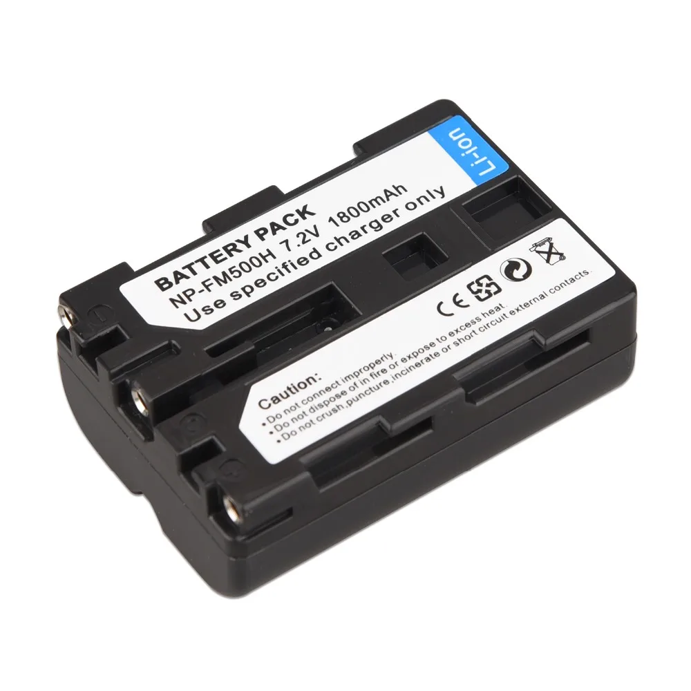 

1Pc High Quality 1800mAh NP-FM500H NP FM500H Camera Battery For Sony A57 A58 A65 A77 A99 A550 A560 A580 Battery NP-FM500H
