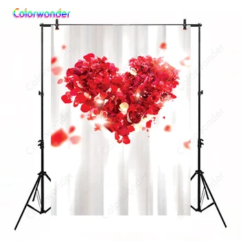 

Bridal Shower Large Wedding Floral Backdrop Red Rose Petals Flowers Dessert Table Decoration Wister Photography Background