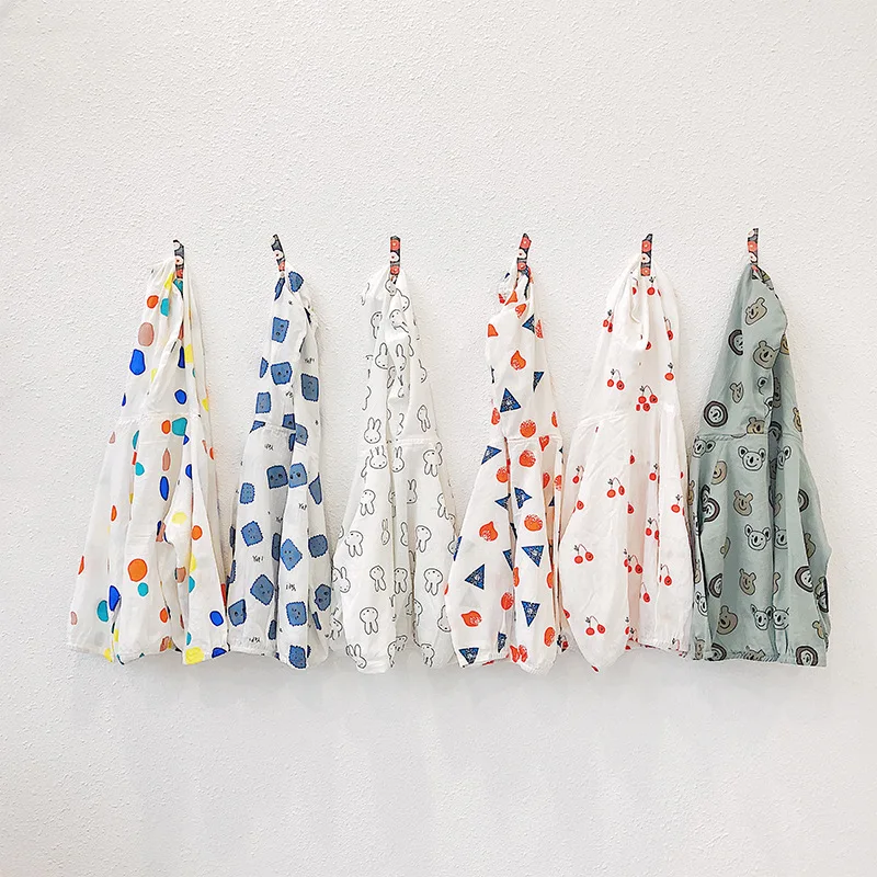 

2019 Summer Children Cartoon Thin Coats Cotton Unisex Baby Boys Girls Sun-protective Jackets Hooded Soft Outerwear Kids Clothing