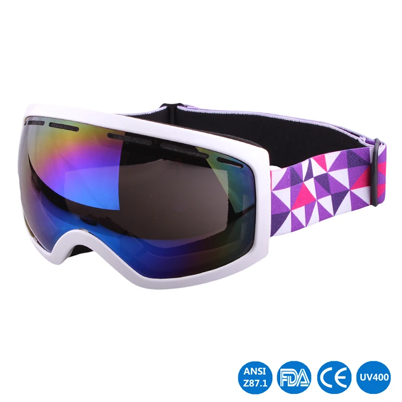 Uv400 proteção óculos de esqui esportes ao