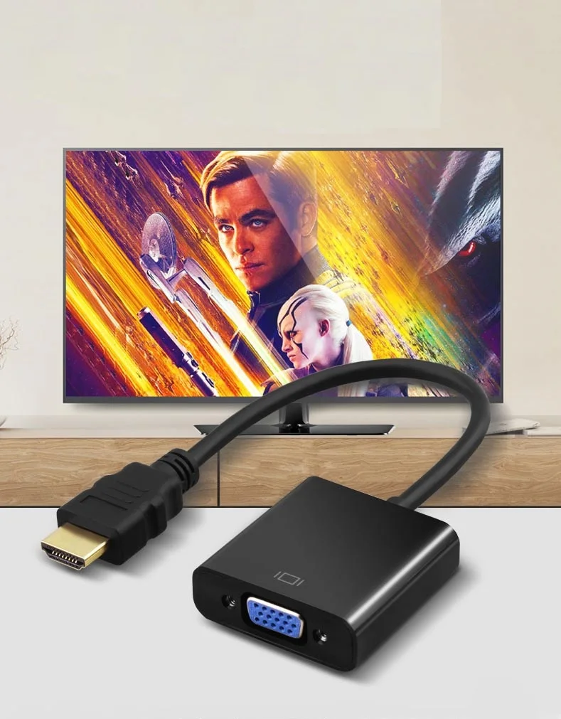 Ноутбук к проектору hdmi к vga кабель конвертер адаптер hdmi vga видео конвертер hdmi-vga кабель мужчина к женскому