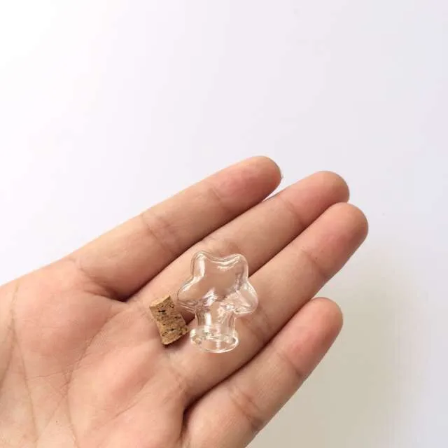 Mini Glass Bottles Pendants Small Wishing Bottles With Cork Arts Jas For Necklace Pendants