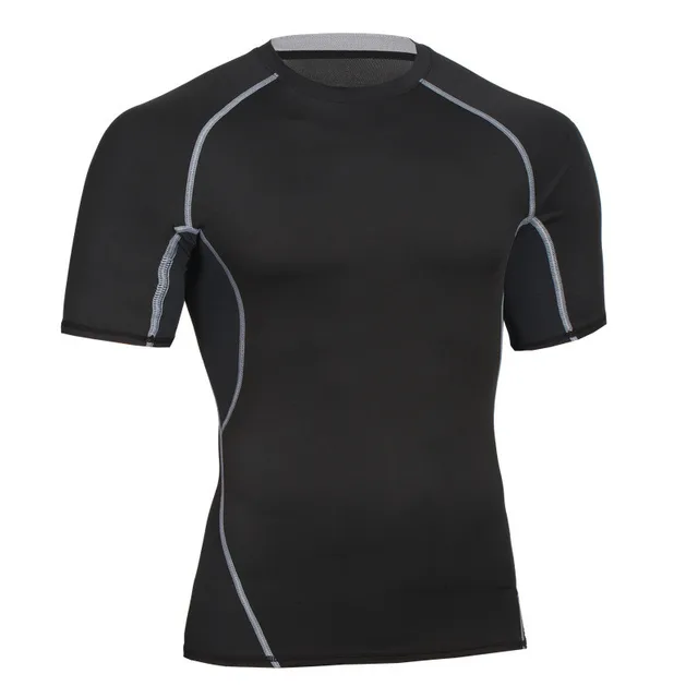 New Men Compression T shirts Fitness Slimming Fit Perspiration