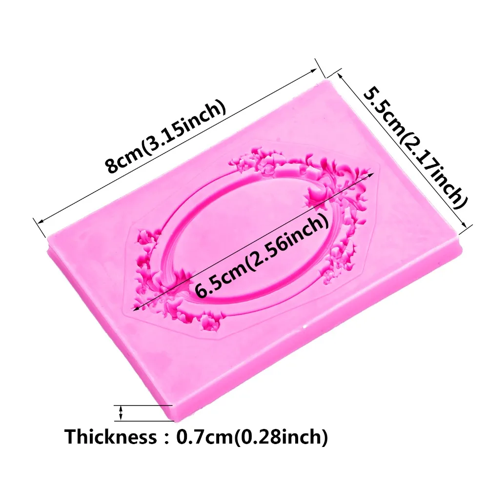 Форма рамки силиконовая форма для кондитерских изделий шоколадный помадка украшения торта выпечки используется формовочные инструменты FT-1020
