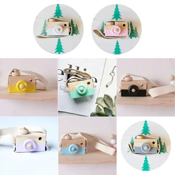

Cute Camera Kids Toy Creation Handmade Wooden Camera Toys Baby Kids Safe Educational Toys Baby Gifts Photography Prop Decoration