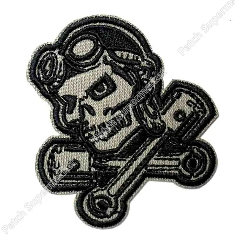 Piston Retro Girl Badge Embroidered Cloth Back Patch