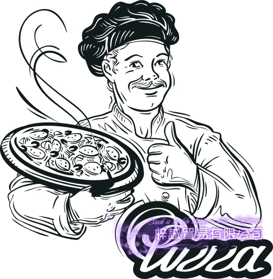 DCTAL Pizza Sticker Food Decal Poster Vinyl Art Wall Decals Pegatina Quadro Parede Decor Mural Pizza Sticker