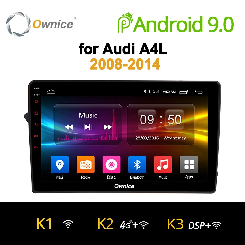 

Ownice K1 K2 K3 8 Core Android 9.0 32GB ROM Support 4G LTE SIM Network Car GPS FOR Audi A4L 2008 - 2014 Radio Player