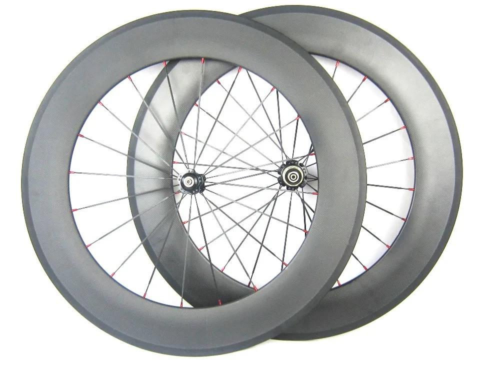 super light weight carbon bicycles wheels for road bike 88mm tubular